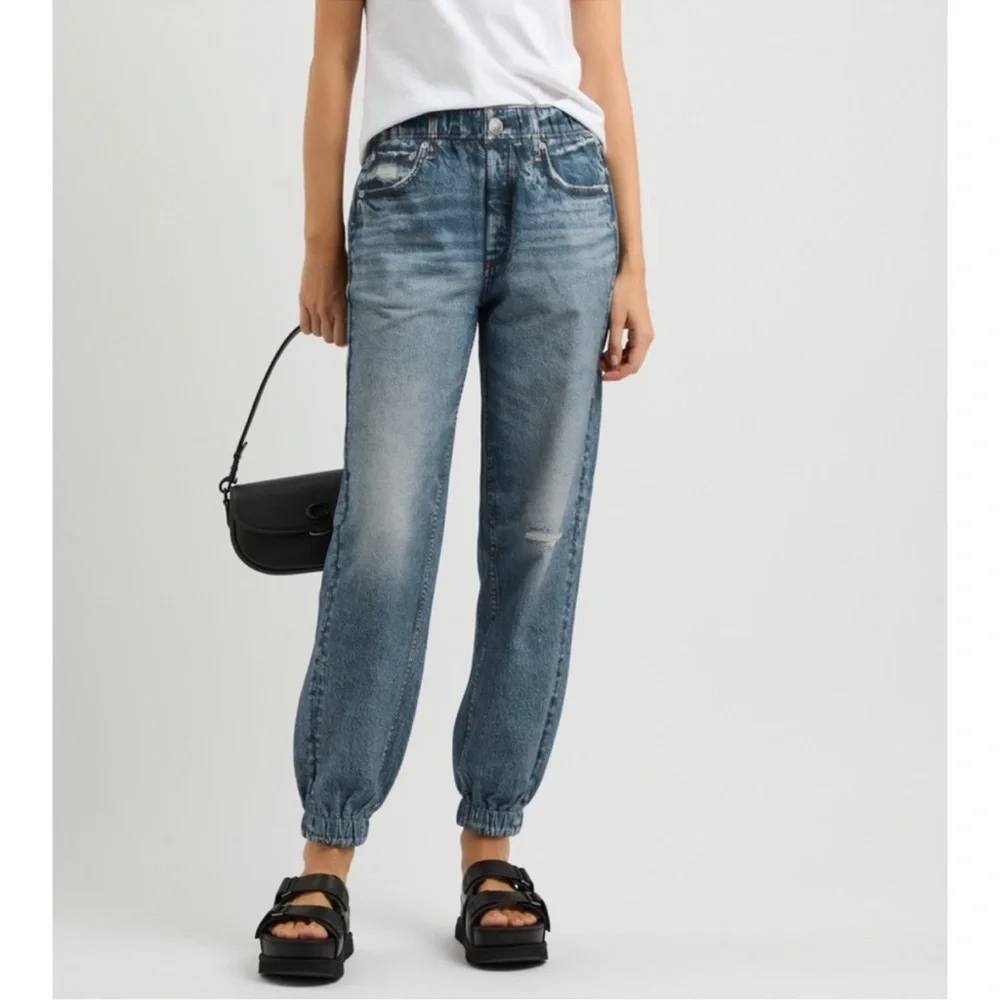 Rag & Bone Miramar Cotton Terry Jogger Sweatpant Jeans - Picture 1 of 8
